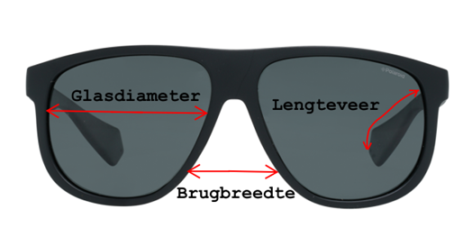 Afmetingen zonnebril